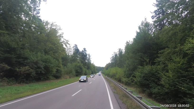 Lang gezogene Steigung der Kreisstraße K1013 Lang gezogene Steigung der Kreisstraße K1013