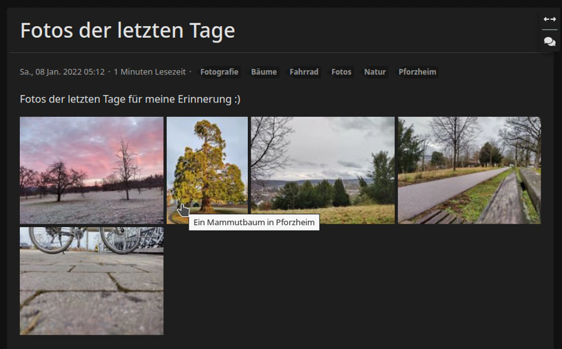 Anzeige des Bildtitels, wenn man mit der Maus darüber hovert. Anzeige des Bildtitels, wenn man mit der Maus darüber hovert.