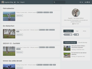 Screenshot von Kagubes Blog.