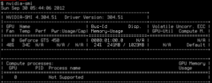 nvidia-smi - NVidia System Management Interface