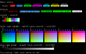 Farbauswahl in TaskWarrior