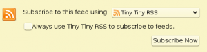 ttrss Firefox Integration