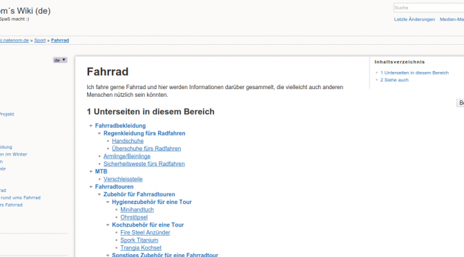 Ein neuer Bereich in meinem Wiki – Fahrrad, Fahrradtouren, Radreisen, Ausstattung…