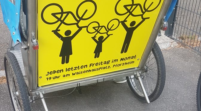 Bericht über die Juni Critical Mass in Pforzheim am 29.6.2018