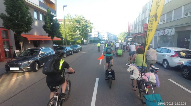 Bericht über die Critical Mass Juni in Pforzheim am 28.06.2019