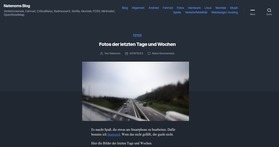 Neues Design für meinen Blog