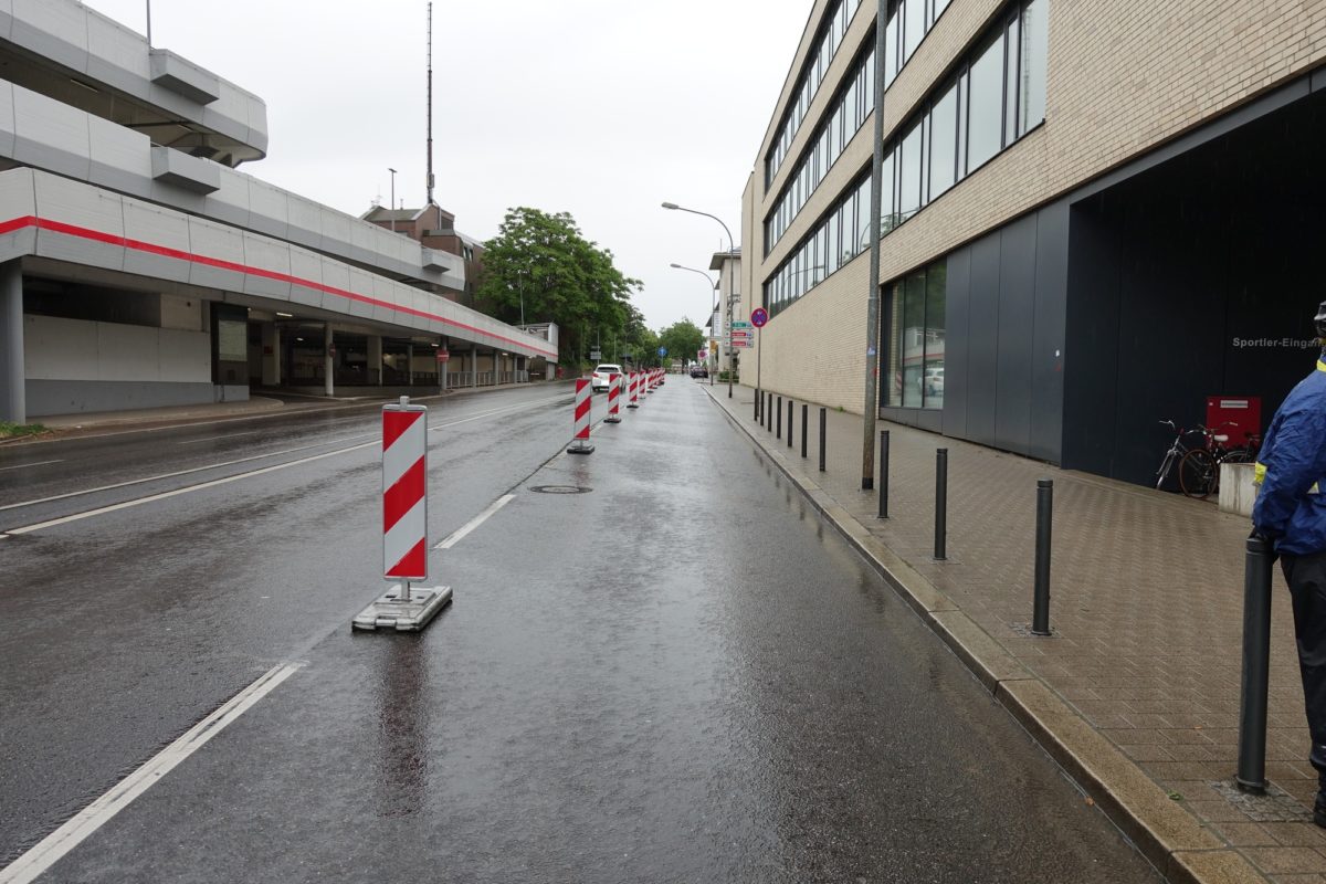 Pop-up Bikelane in Pforzheim