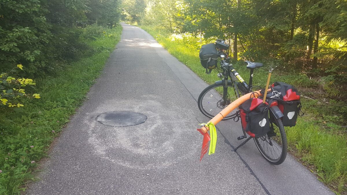 Reparaturen auf dem Radweg zwischen Schellbronn und Neuhausen (Enzkreis) – ein Anfang, mehr nicht